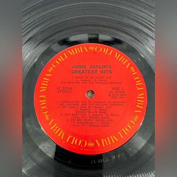 Vintage Janis Joplin’s Greatest Hits Vinyl Record Album. 1973 Record is Mint - Picture 7 of 8